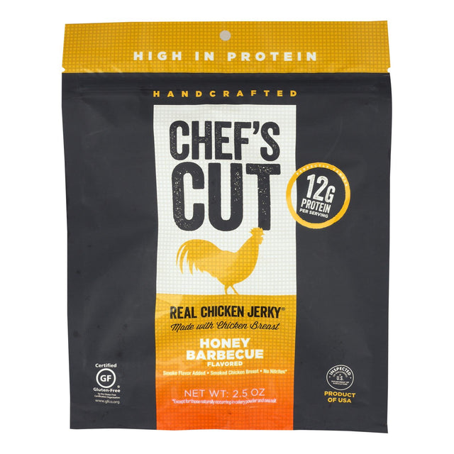 Chef's Cut Jerky - Real Chicken Kentucky Honey BBQ (Pack of 8 - 2.5 Oz) - Cozy Farm 