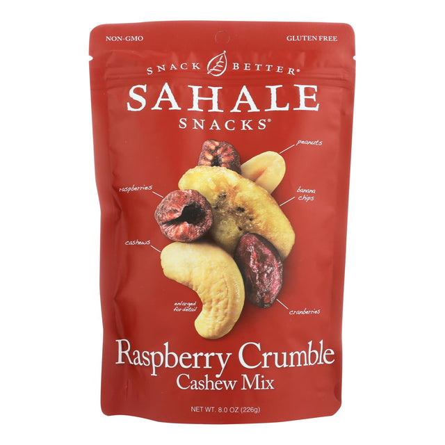 Sahale Snacks Raspberry Crumble Cashew Trail Mix (Pack of 4) 8 Oz. - Cozy Farm 