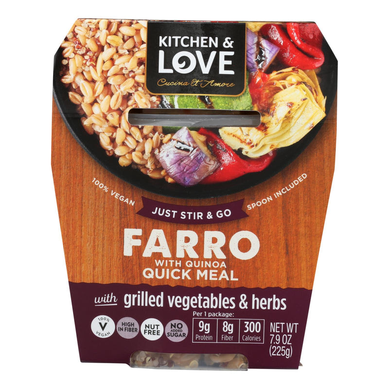 Cucina And Amore - Grilled Vegetables Farro (Pack of 6) 7.9 Oz - Cozy Farm 