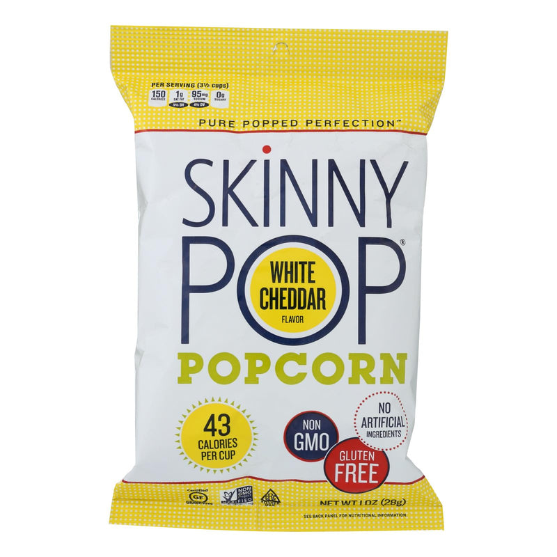 Skinnypop Popcorn Skinny Snack Flavored Popcorn White Cheddar - Case Of 12 - 1 Oz - Cozy Farm 