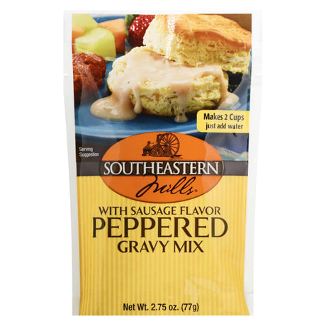 Southeastern Mills Peppered Gravy Mix for Savory Dishes (Pack of 24 - 2.75 Oz Each) - Cozy Farm 