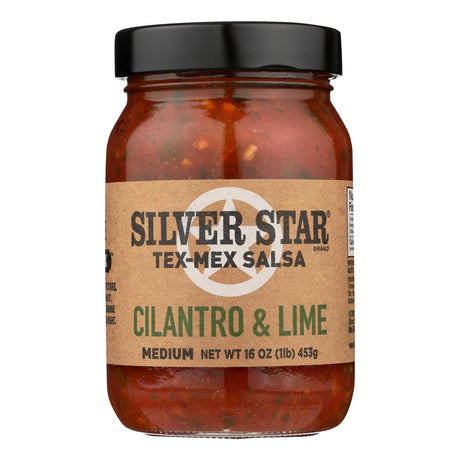 Silver Star Salsa Cilantro & Lime Medium, 16 Oz (Pack of 6) - Cozy Farm 