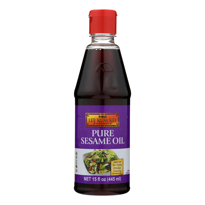 Lee Kum Kee's Pure Sesame (Pack of 6) Asian Cooking Oil - 15 Fl Oz - Cozy Farm 