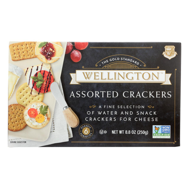 Wellington Cracker Assortment with Variety of Flavors (Pack of 12) 8.8 Oz - Cozy Farm 