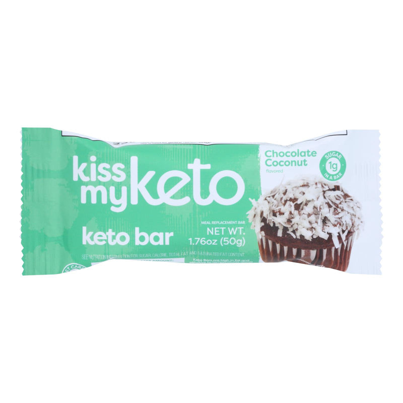 Kiss My Keto - Keto Bar Chocolate Coconut (Pack of 12-50 Grm) - Cozy Farm 