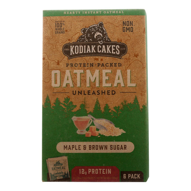 Kodiak Cakes Oatmeal Maple Brown Sugar Pocket (6-Pack, 1.76oz Each) - Cozy Farm 