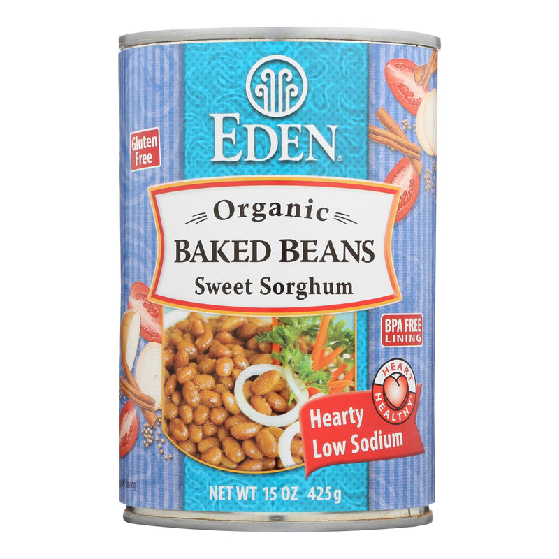 Eden Foods Organic Baked Beans with Sorghum and Mustard (12-Pack, 15 Oz.) - Cozy Farm 