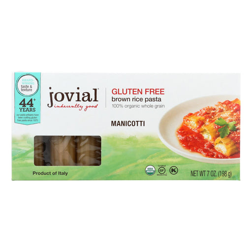 Jovial Gluten-Free Pasta Manicotti (Pack of 12) 7 Oz. - Cozy Farm 