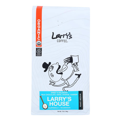 Larry's House Organic Whole Bean Coffee (Case of 6 - 12 oz bags) - Cozy Farm 