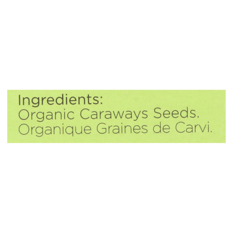 Organic Caraway Seeds by Spicely Organics - Case of 6 - 0.35 Oz. - Cozy Farm 