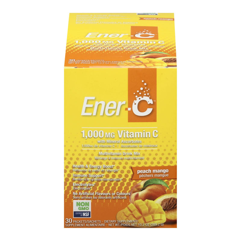 Ener-C 1000mg Peach Mango Effervescent Drink Mix - 30 Packets - Cozy Farm 