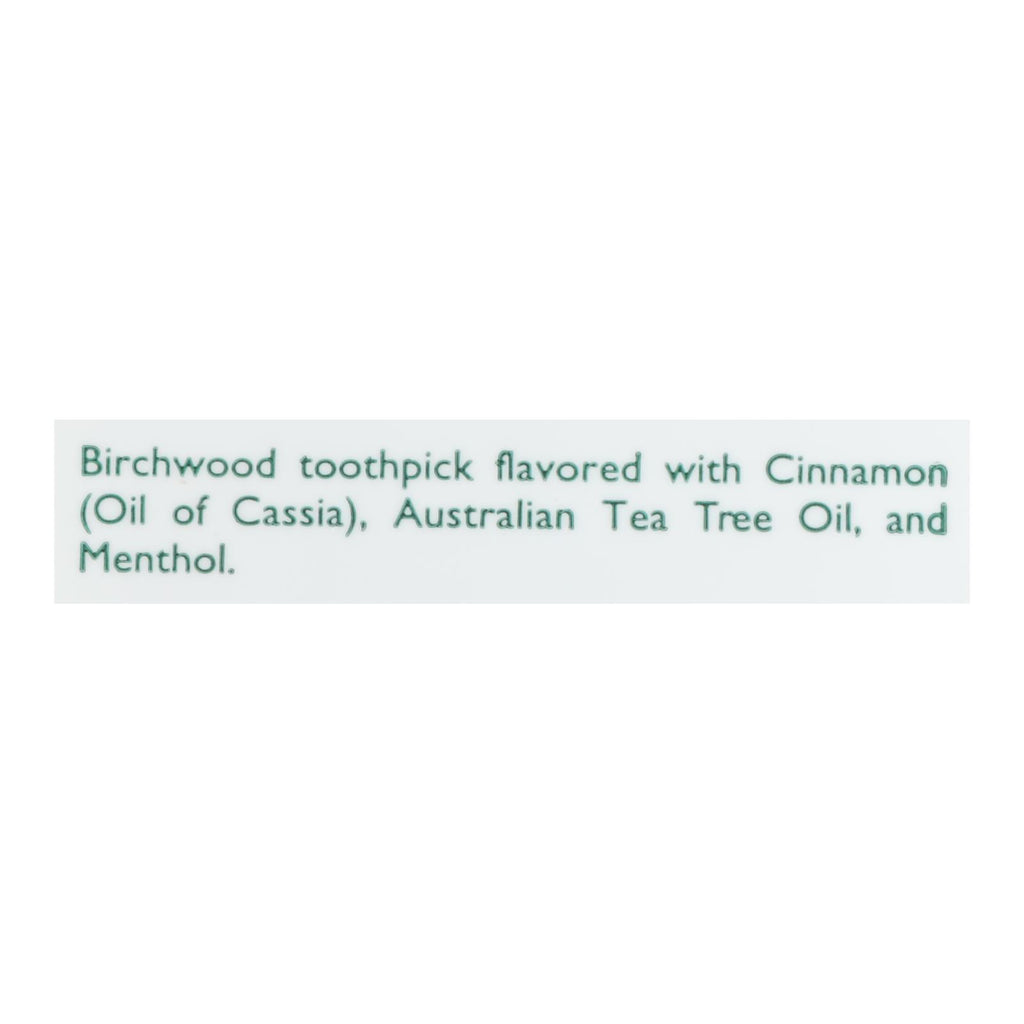 Tea Tree Therapy Toothpicks Cinnamon (Pack of 12 - 100 Toothpicks) - Cozy Farm 