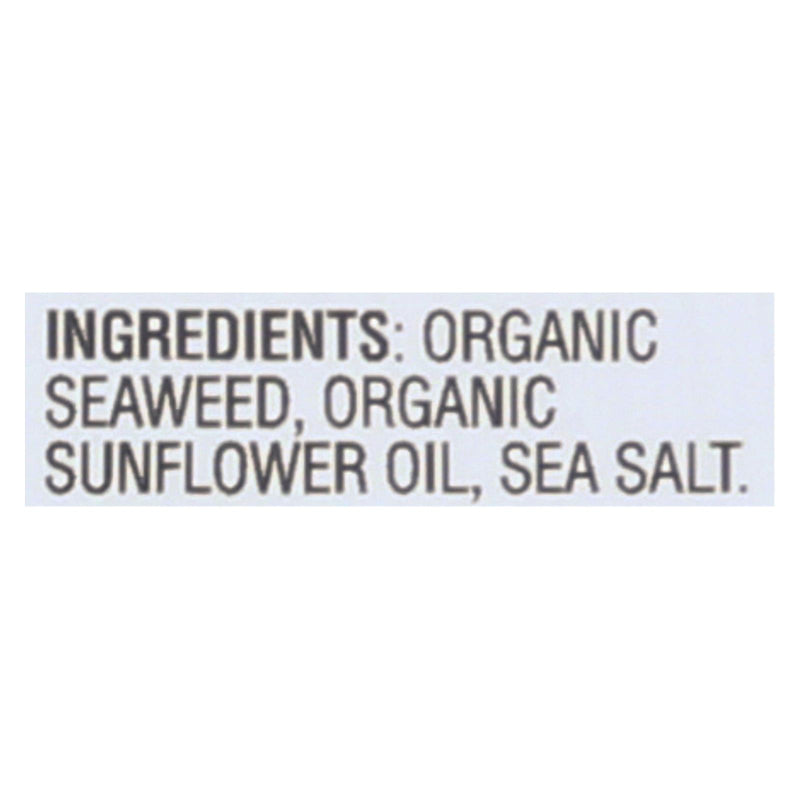 Gimme Organic Seaweed Chips: Sea Salt - Case of 12 - 0.35 Oz. Bags - Cozy Farm 