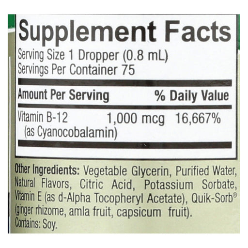 Nature's Answer Liquid Vitamin B-12 - Essential Energy Booster - 2 Fl Oz - Cozy Farm 