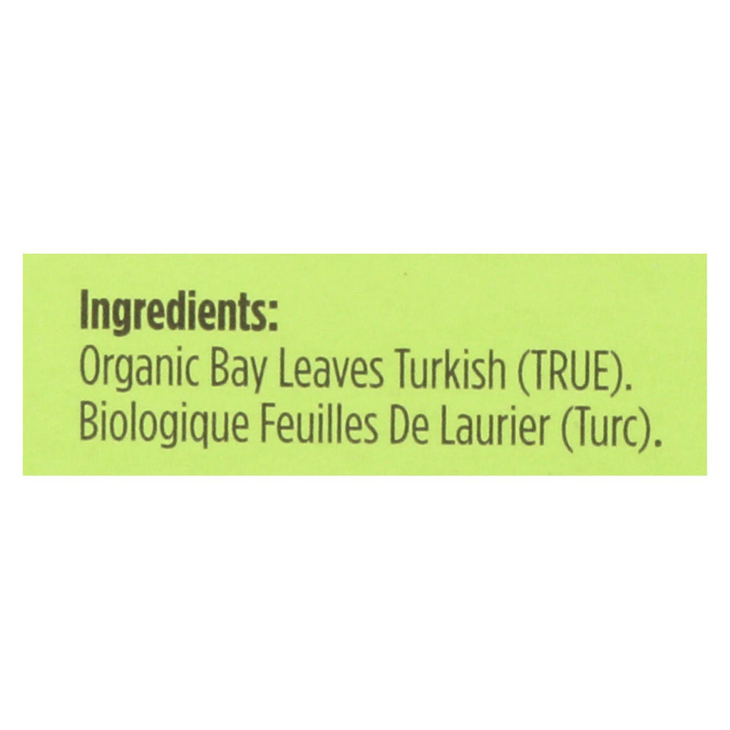 Spicely Organics - Organic Bay Leaves - Turkish Whole - Case Of 6 - 0.1 Oz. - Cozy Farm 
