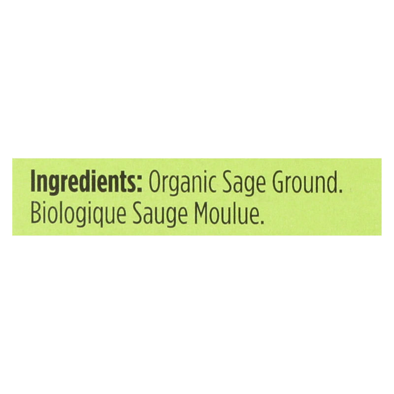 Spicely Organics Organic Ground Sage (6 x 0.3 Oz) - Cozy Farm 