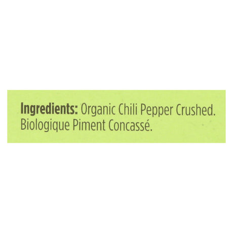 Spicely Organics Crushed Organic Chili Pepper (Pack of 6 - 0.3 Oz) - Cozy Farm 