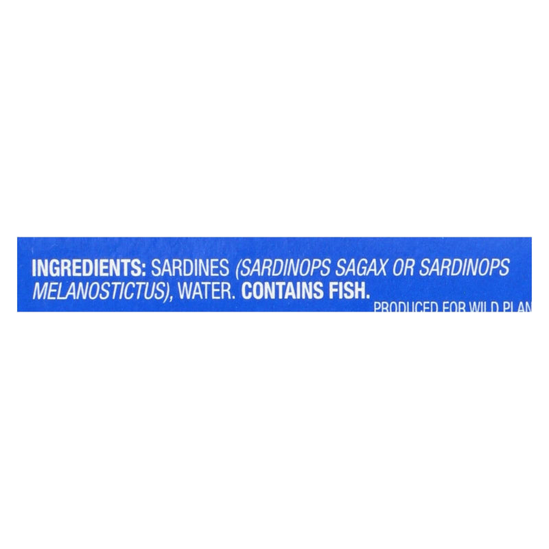 Wild Planet Sardines in Water, Omega 3 Rich, Gluten-Free, Non-GMO (Pack of 12 - 4.375 Oz. Cans) - Cozy Farm 