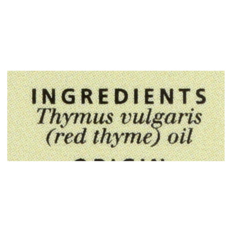 Aura Cacia Red Thyme Essential Oil (0.5 Oz.) - Cozy Farm 