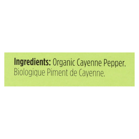 Spicely Organics Organic Cayenne Pepper, 0.45 Oz, Case of 6 - Cozy Farm 