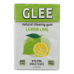 Glee Gum Chewing Gum - Lemon Lime Sugar Free - 12 Pack - (16 Ct.) - Cozy Farm 