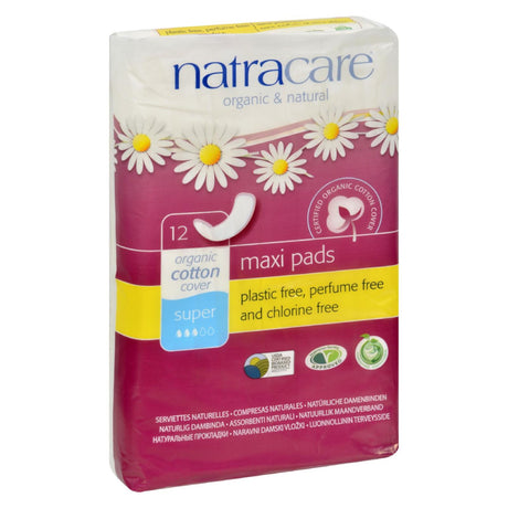 Natracare Super Maxi Pads - 12 Pack - Cozy Farm 