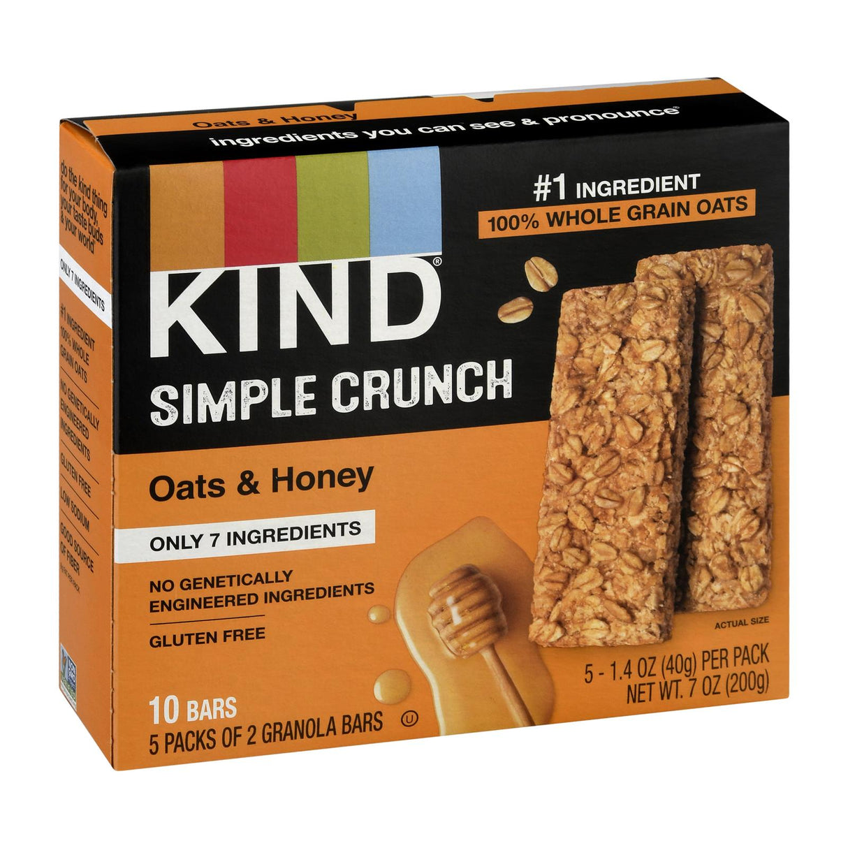Kind Simple Crunch: Oat & Honey - 8x (5/1.4oz) Packs - Cozy Farm 