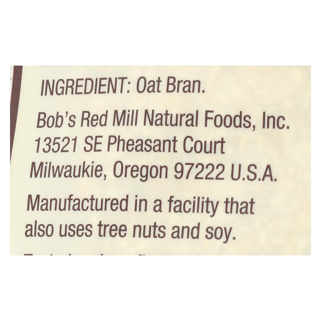 Bob's Red Mill Oat Bran Gluten Free (Pack of 4 - 16 Oz.) - Cozy Farm 
