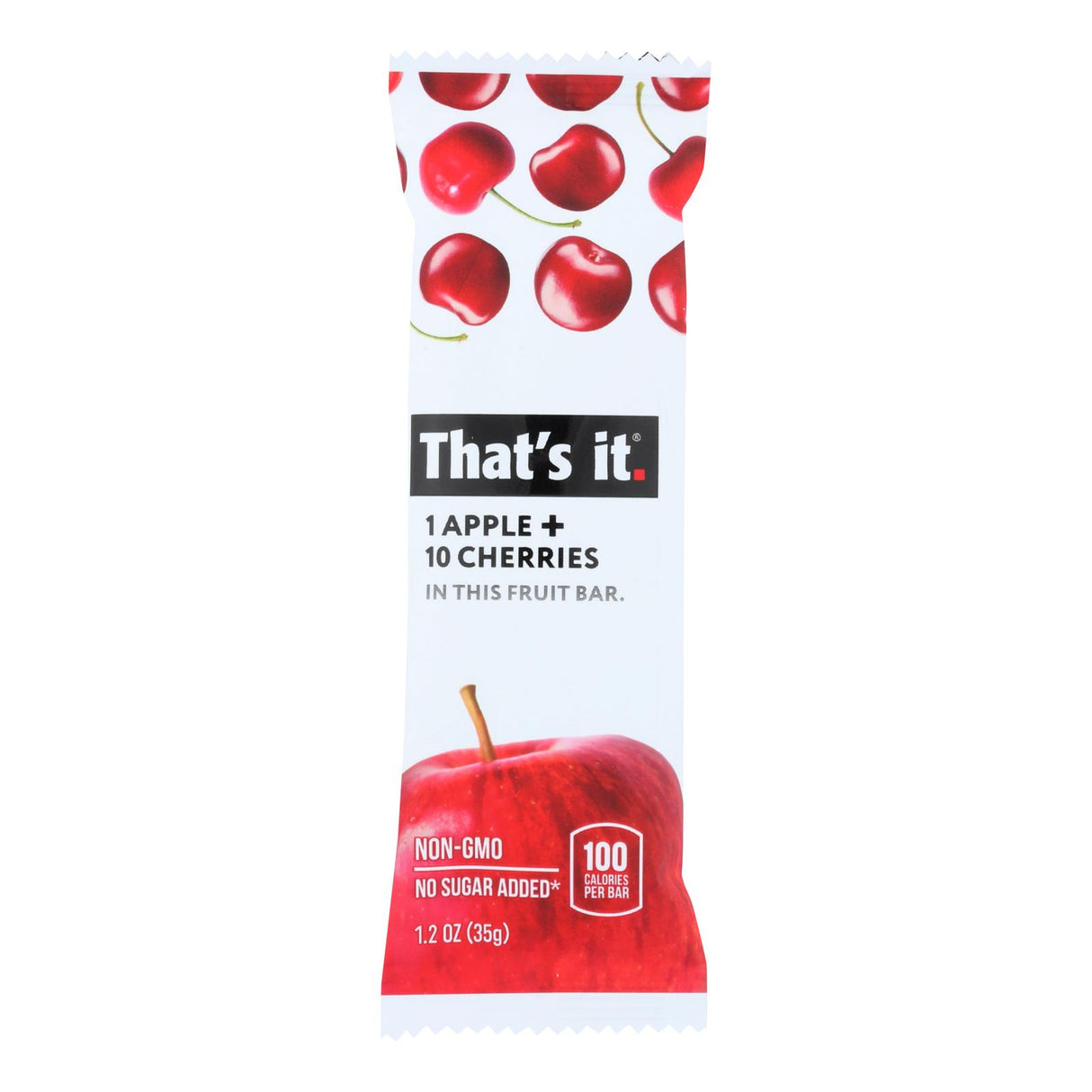 That's It Apple & Cherry Fruit Bars - Case of 12 - 1.2 Oz - Cozy Farm 