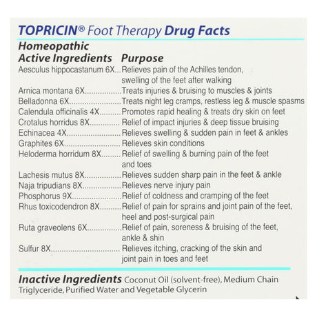 Topricin Foot Therapy 4 Ounce - Cozy Farm 