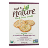 Back to Nature Organic Stoneground Wheat Crackers, 6 Oz. (Pack of 6) - Cozy Farm 