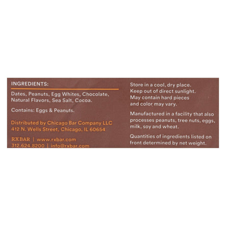 Rxbar - Protein Bar - Chocolate Peanut Butter - Case Of 12 - 1.83 Oz. - Cozy Farm 