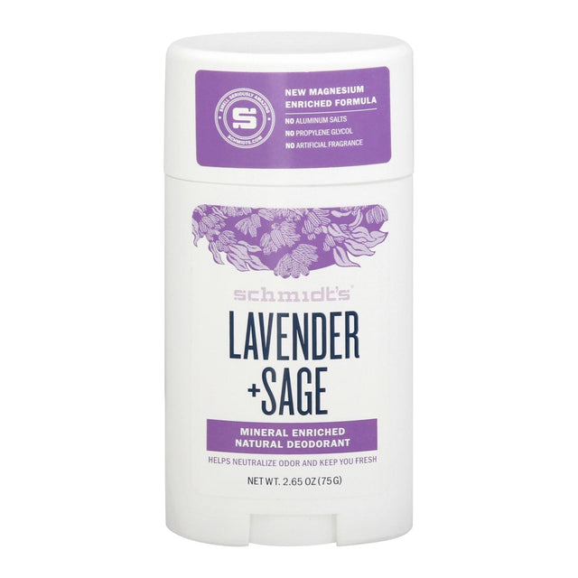 Schmidt's Deodorant Lavender + Sage Natural Deodorant Stick - 2.65oz - Cozy Farm 