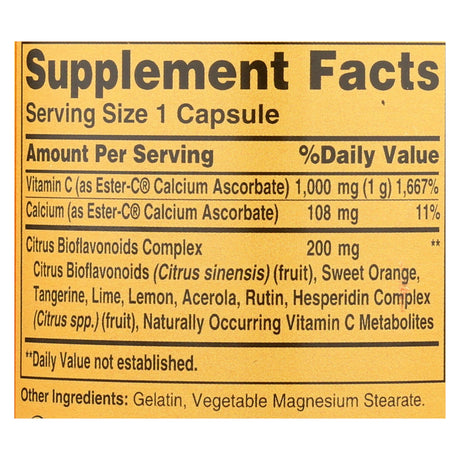 Ester-C® with Citrus Bioflavonoids - 1000 mg - 90 Capsules - Cozy Farm 