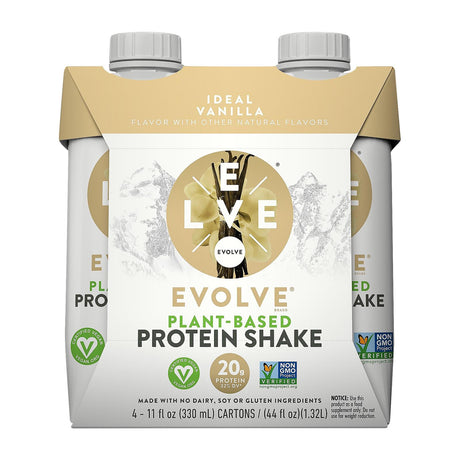Evolve Ideal Vanilla Protein Shakes - Case of 3 (4/11 Oz Bottles) - Cozy Farm 