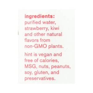 Hint Fruit Water - Strawberry And Kiwi - Case Of 12 - 16 Fl Oz. - Cozy Farm 