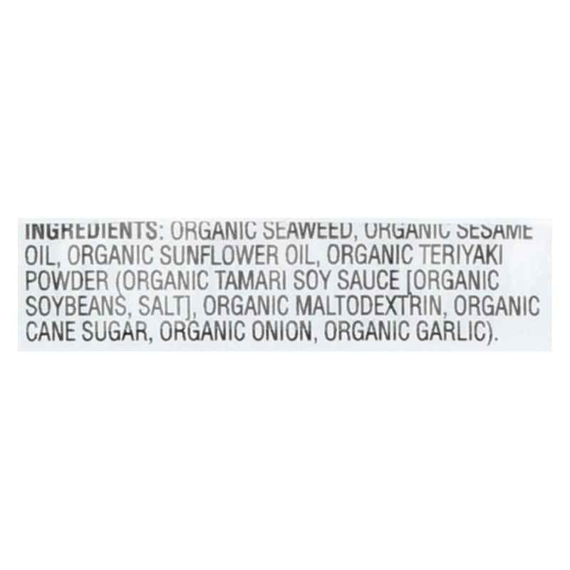 Gimme Organic Seaweed Snack - Teriyaki (Pack of 8, 6/.17 Oz.) - Cozy Farm 