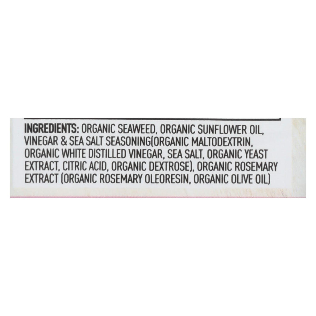Annie Chun's Seaweed Snack - Sea Salt And Vinegar - Case Of 12 - .35 Oz. - Cozy Farm 