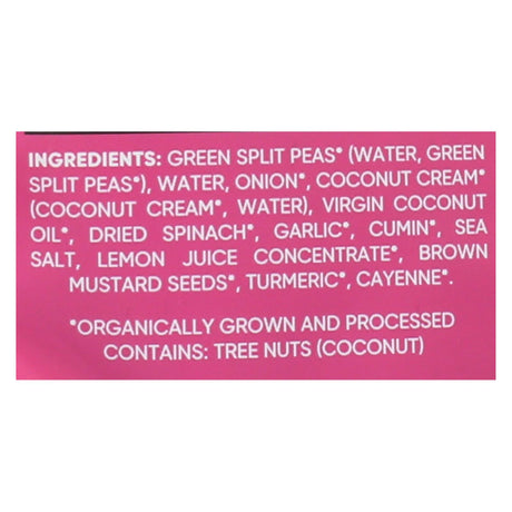 Maya Kaimal Organic Everyday Dal: Green Split Pea Spinach Coconut (Pack of 6 - 10 Oz.) - Cozy Farm 