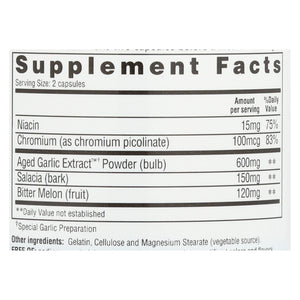 Kyolic Aged Garlic Extract Blood Sugar Balance Capsules (100 Capsules) - Cozy Farm 