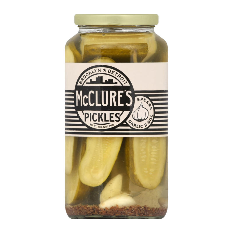 McClure's Authentic Rich Flavor Garlic Dill Pickles (32 Oz. | Pack of 6) - Cozy Farm 