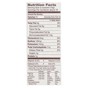 Back To Nature Classic Round Safflower Oil & Sea Salt Crackers, 8.5 Oz. (Pack of 6) - Cozy Farm 