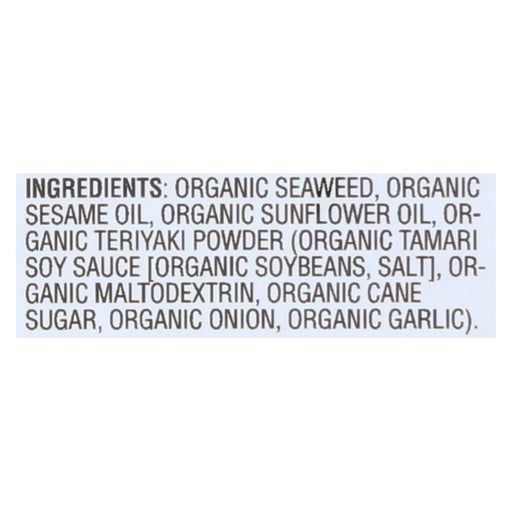 Gimme Organic Roasted Teriyaki - Case Of 12 - 0.17 Oz. - Cozy Farm 