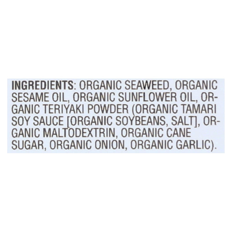Gimme Organic Roasted Teriyaki - Case Of 12 - 0.17 Oz. - Cozy Farm 