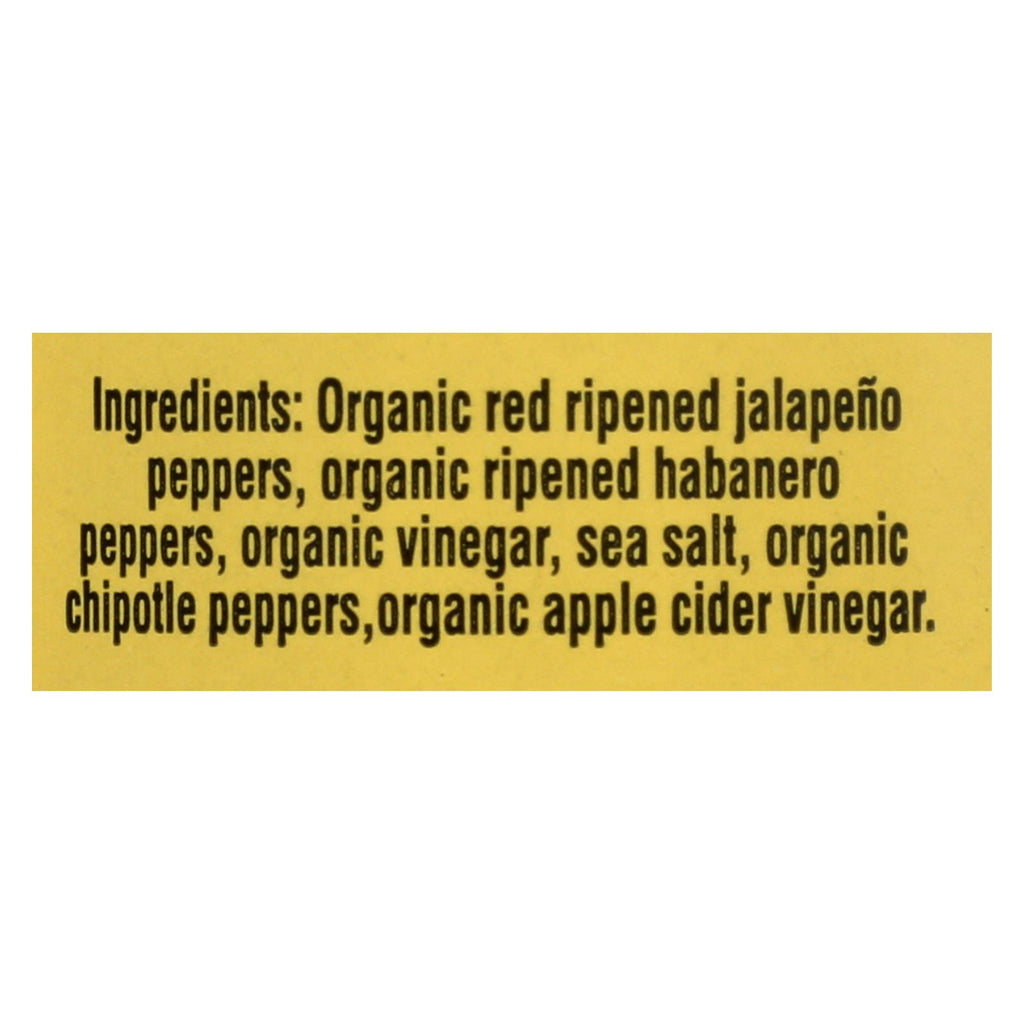 Organic Harvest Pepper Sauce - Chipotle Habanero (Pack of 12) - 5 Oz. - Cozy Farm 