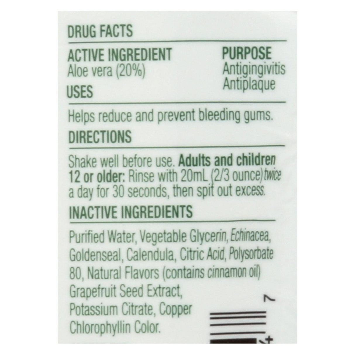 Natural Dentist Anti-Gingivitis Peppermint Rinse for Healthy Gums - 2 fl. oz. - Cozy Farm 