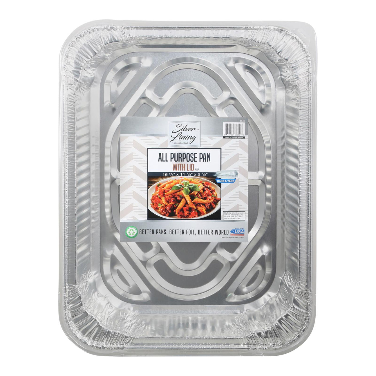 Durabile Foil Alum Pan with Lid (12 Pack) - Cozy Farm 