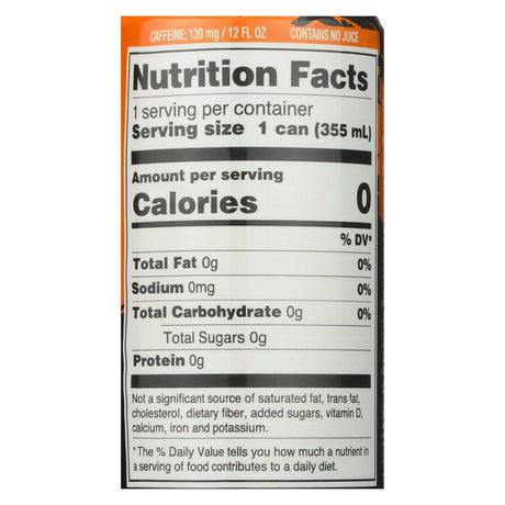 Zevia Zero Calorie Mango Ginger Energy Drink - 12 Fl Oz (Case of 12) - Cozy Farm 