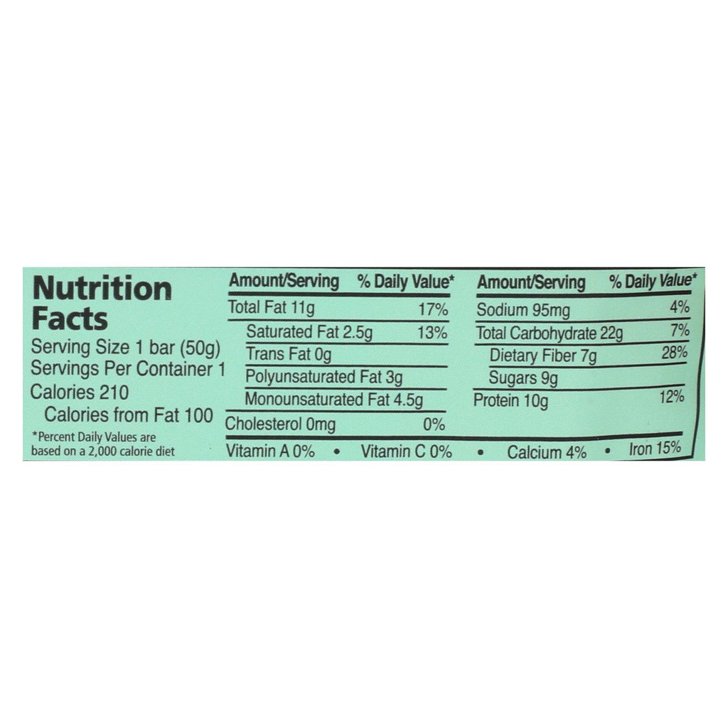 Zing Bars - Nutrition Bar - Dark Chocolate Sunflower Mint - Nut Free - 1.76 Oz Bars - Case Of 12 - Cozy Farm 