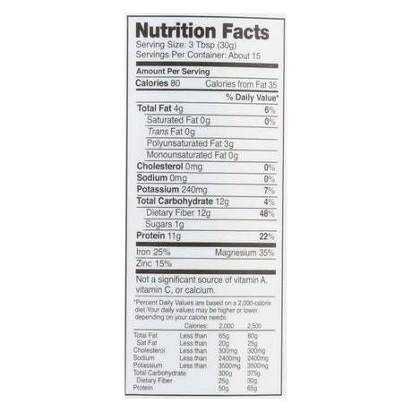 Nutiva Organic Hemp Protein Hi-Fiber, 16 Oz. - Cozy Farm 